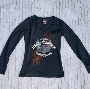 Harley Davidson Palm Beach, FL Women's Long-Sleeved Medium T-Shirt